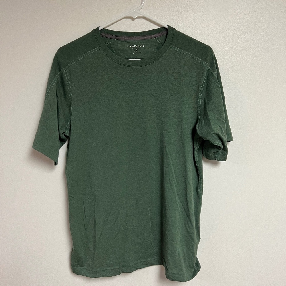 ExOfficio Mens Performance Tee Color Green sz Small